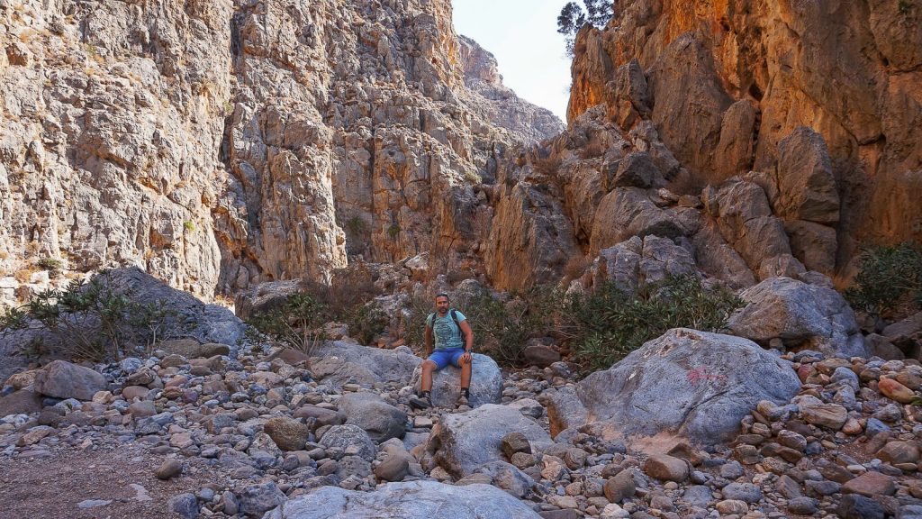 Chochlakies tarpeklis – kelias link tuščio Karoumes paplūdimio. Tarpeklyje. Kreta, Graikija | Mano Kreta