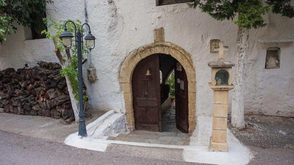 Dioskurio vienuolyno istorijos. Įėjimas. Kreta, Graikija | Mano Kreta