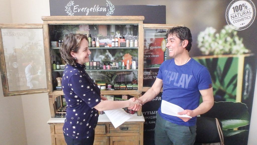Rima ir Janis "Evergetikon" bendradarbiavimo pradžia. Kreta, Graikija | Mano Kreta